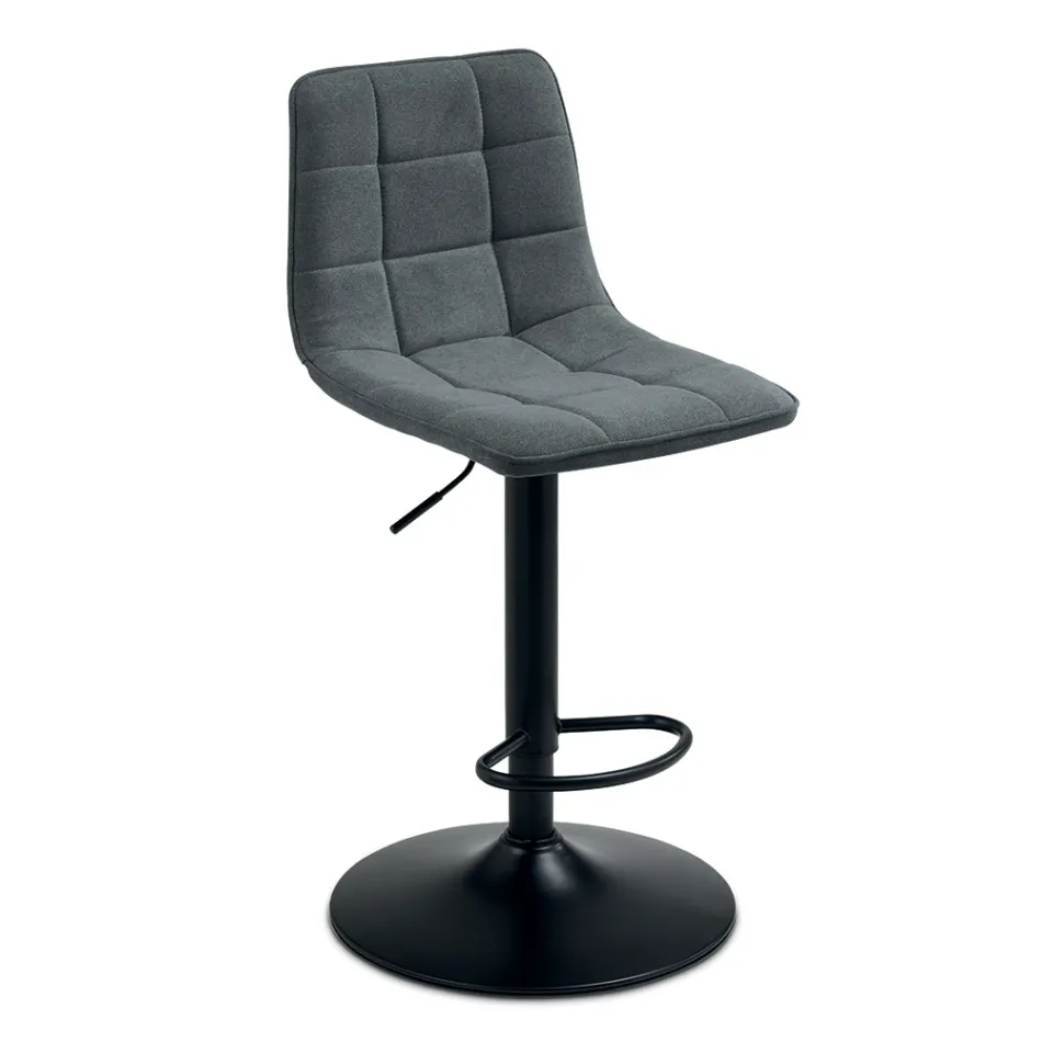 2 taburetes de salón con asiento de tela en diferentes colores - Corrente Viadurini