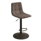 2 taburetes de salón con asiento de tela en diferentes colores - Corrente Viadurini