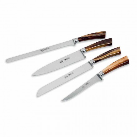 4 cuchillos de cocina de mango completo Berti exclusivos para Viadurini - Caravaggio Viadurini