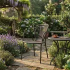 4 sillones de metal de diseño moderno para exteriores, fabricados en Italia - Varmo Viadurini