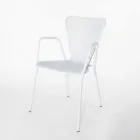 4 sillones de exterior de metal de diseño moderno fabricados en Italia - Varmo Viadurini