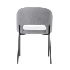 4 Sillas con Asiento de Tela de Diferentes Acabados y Metal - Provenza Viadurini