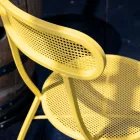 4 sillas de jardín de metal en diferentes colores Made in Italy - Hedge Viadurini