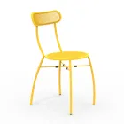 4 sillas de jardín de metal en diferentes colores Made in Italy - Hedge Viadurini