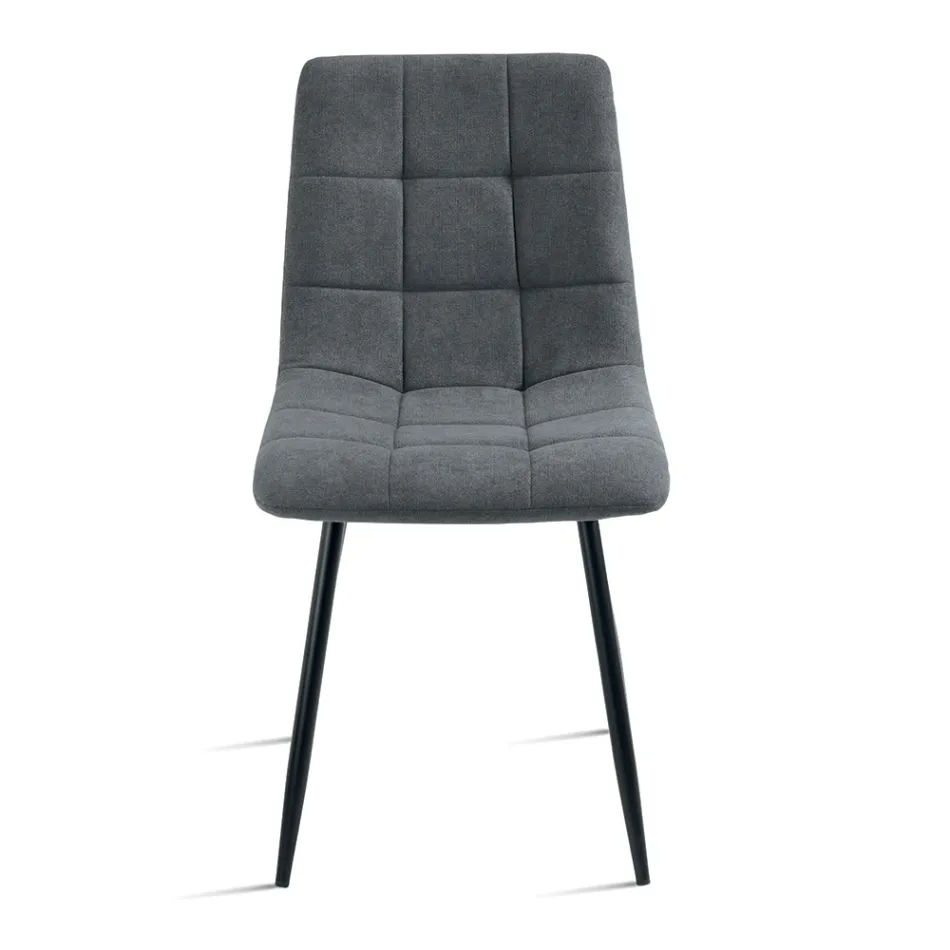 4 sillas de salón con asientos de tela en diferentes colores - Actual Viadurini