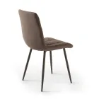 4 sillas de salón con asientos de tela en diferentes colores - Actual Viadurini