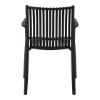 4 sillas de jardín apilables de polipropileno resistente a los rayos UV - Ondara Viadurini