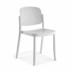 4 sillas de exterior modernas apilables en polipropileno Made in Italy - Bernetta Viadurini