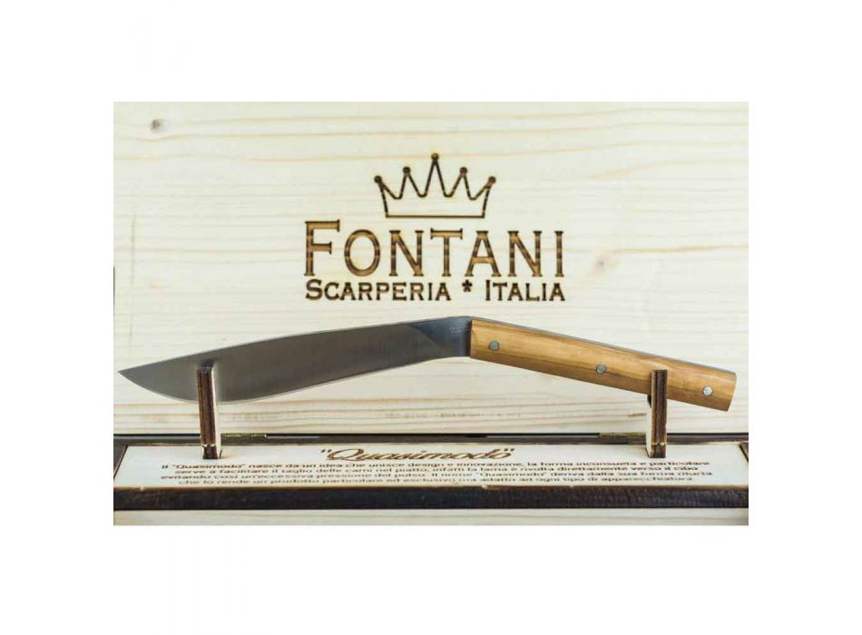 6 cuchillos ergonómicos para carne con hoja de acero Made in Italy - Shark Viadurini