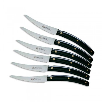 6 cuchillos de mesa Convivio Nuovo Berti exclusivos para Viadurini - Alifano