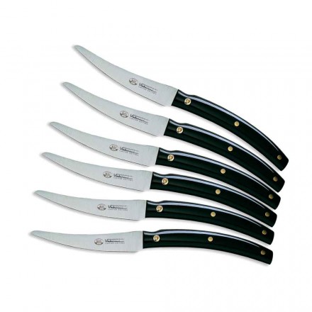 6 cuchillos de mesa Convivio Nuovo Berti exclusivos para Viadurini - Alifano Viadurini