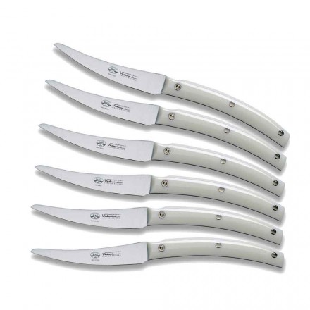 6 cuchillos de mesa Convivio Nuovo Berti exclusivos para Viadurini - Alonte Viadurini