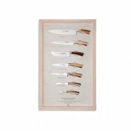 7 Cuchillos de pared de acero inoxidable Berti exclusivos para Viadurini - Modigliani Viadurini