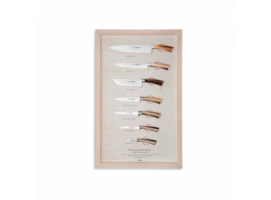 7 Cuchillos de pared de acero inoxidable Berti exclusivos para Viadurini - Modigliani