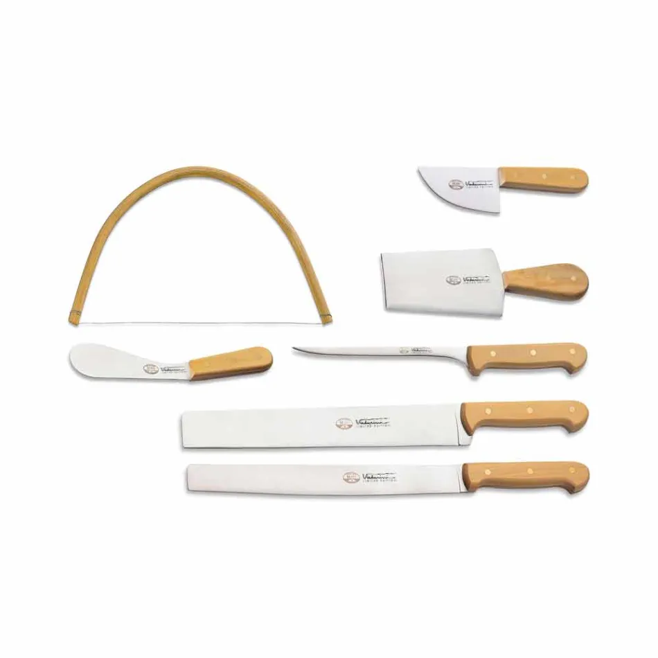 7 cuchillos italianos de acero inoxidable Berti exclusivos para Viadurini - Alessano Viadurini