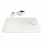 Accesorios de escritorio de cuero regenerado de 4 piezas hechos en Italia - Ebe Viadurini