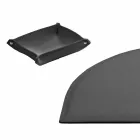 Accesorios de escritorio en cuero regenerado 5 piezas Made in Italy - Medea Viadurini