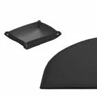 Accesorios de escritorio en cuero regenerado 5 piezas Made in Italy - Medea Viadurini