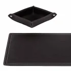 Accesorios Escritorio de cuero regenerado de 4 piezas hecho en Italia - Ascanio Viadurini