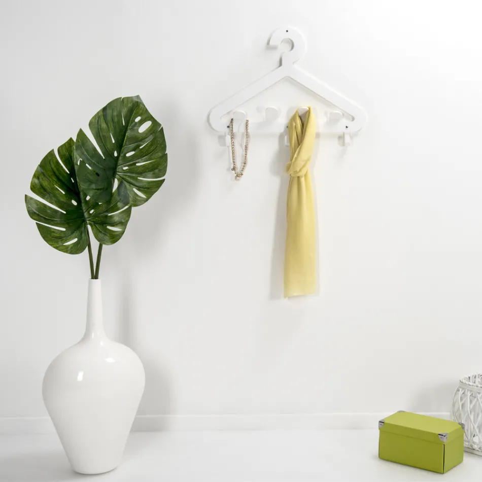 Perchero de pared Percha de plexiglás reciclable 2 piezas - Tirreno Viadurini