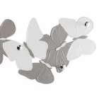 Percha de pared con diseño de mariposas 5pomelli made in Italy Brice Viadurini