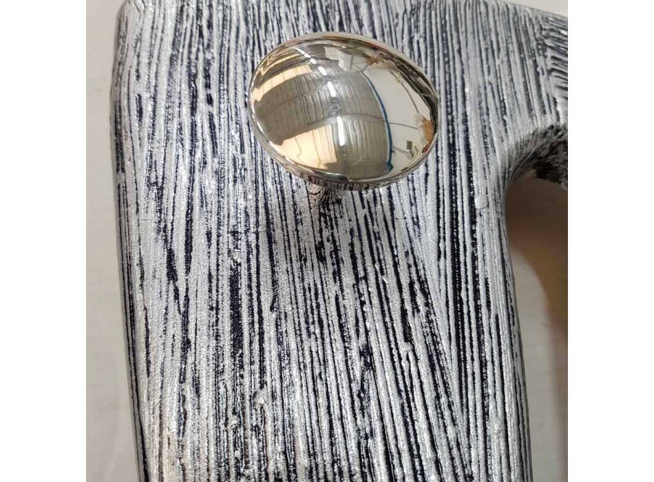Diseño de suspensión de pared decorado a mano en hoja de plata Holt Viadurini