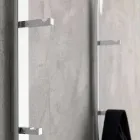 Perchero de pared de metal con 2 ganchos y luz LED Made in Italy - Osmio Viadurini