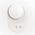 Perchero de pared moderno en acero con espejo Made in Italy - Pilippo Viadurini