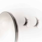 Perchero de pared moderno en acero con espejo Made in Italy - Pilippo Viadurini