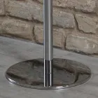 Perchero de Piso 5 Brazos Acero y Acrílico Transparente - Gloriano Viadurini