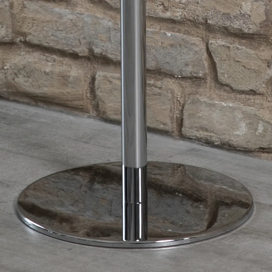 Perchero de Piso 5 Brazos Acero y Acrílico Transparente - Gloriano Viadurini