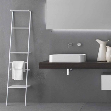 Perchero de escalera de diseño moderno blanco o en color - Caloina Viadurini