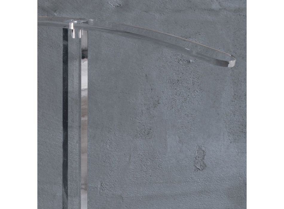 Perchero de suelo de cristal acrílico transparente Essential - Ginergo Viadurini