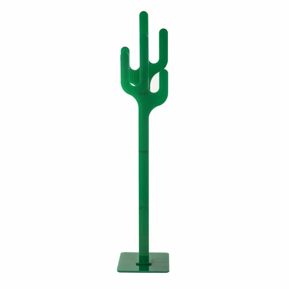 Perchero de diseño moderno verde cactus, hecho en Italia Viadurini