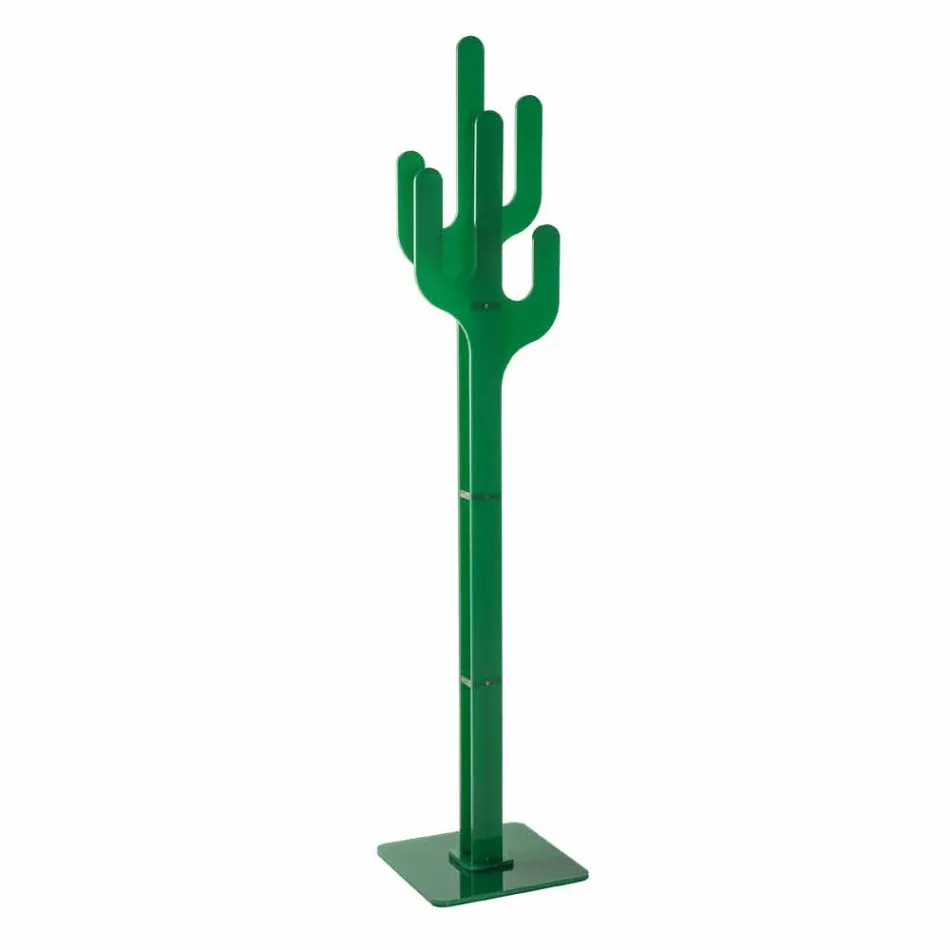 Perchero de diseño moderno verde cactus, hecho en Italia Viadurini