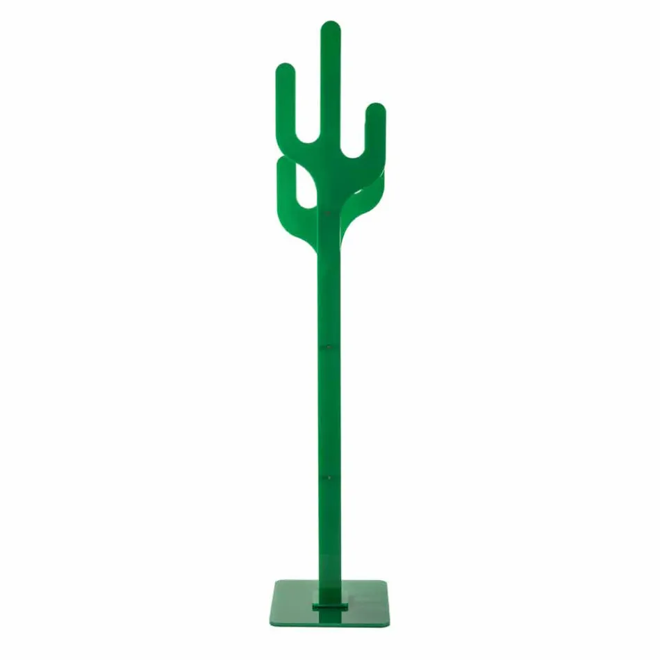 Perchero de diseño moderno verde cactus, hecho en Italia Viadurini