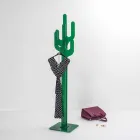 Perchero de diseño moderno verde cactus, hecho en Italia Viadurini
