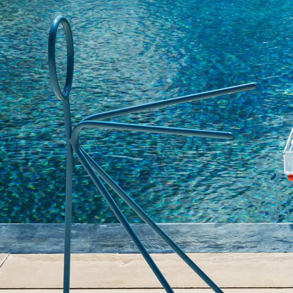 Perchero de pie de acero de 3 piezas Made in Italy - Steward by Myyour Viadurini