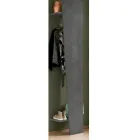 Perchero de pie de diseño oblicuo en madera blanca brillante o pizarra - Joris Viadurini