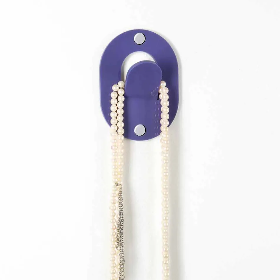 Colgador de pared en plexiglás de colores 5 piezas Clip Design - Freddie Viadurini