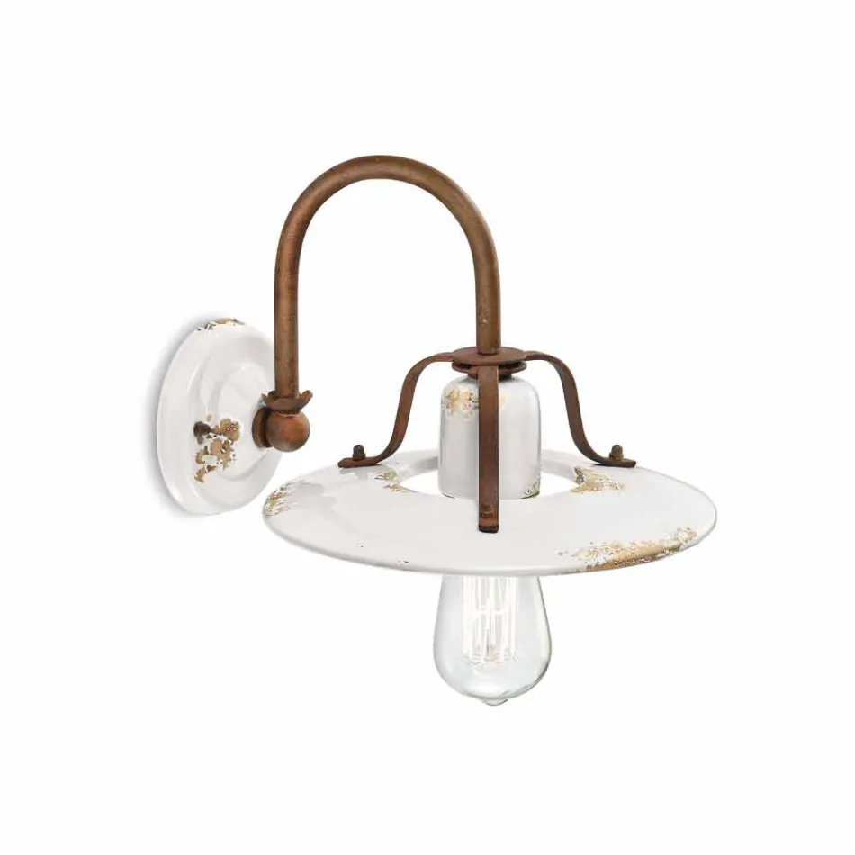 centro de atención país apliques en metal y cerámica Gladys Ferroluce Viadurini