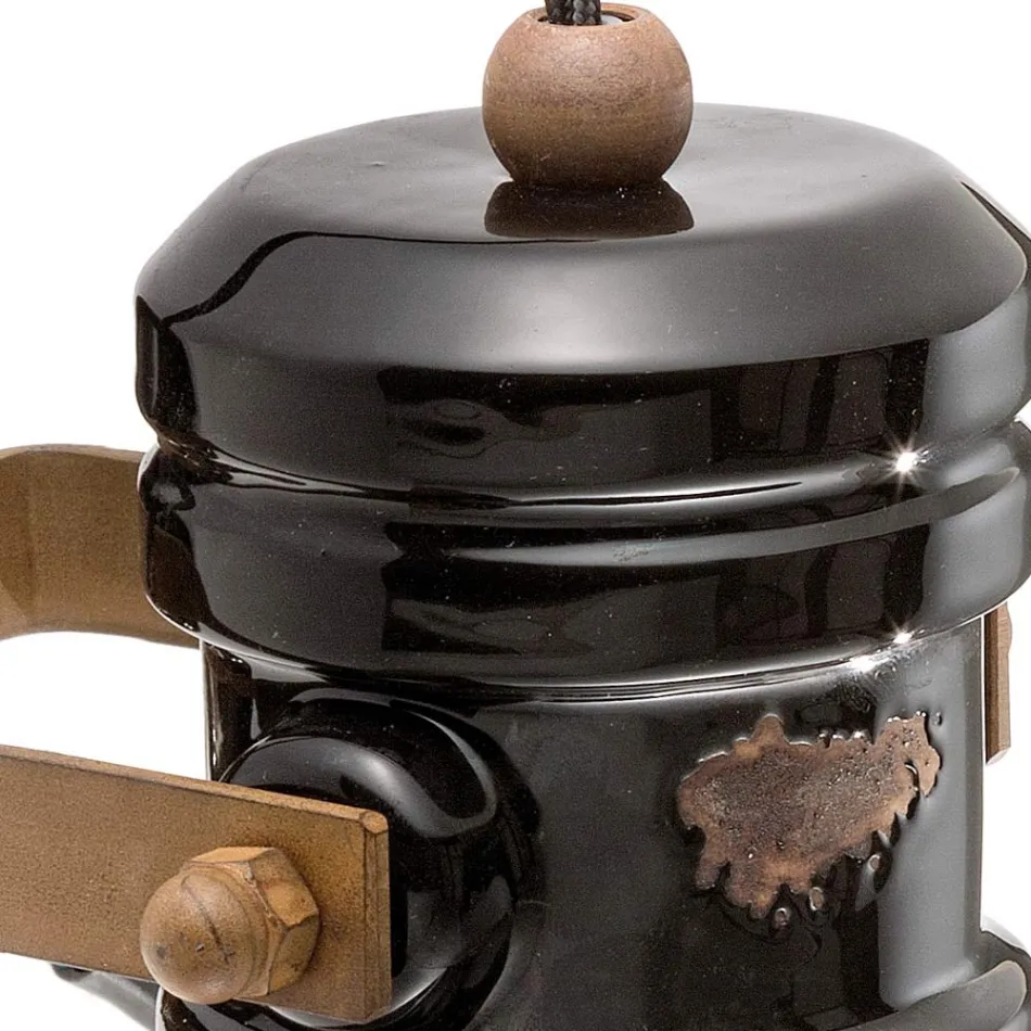 Foco aplique de pared en cerámica, vidrio y metal diferentes acabados Joy Ferroluce Viadurini