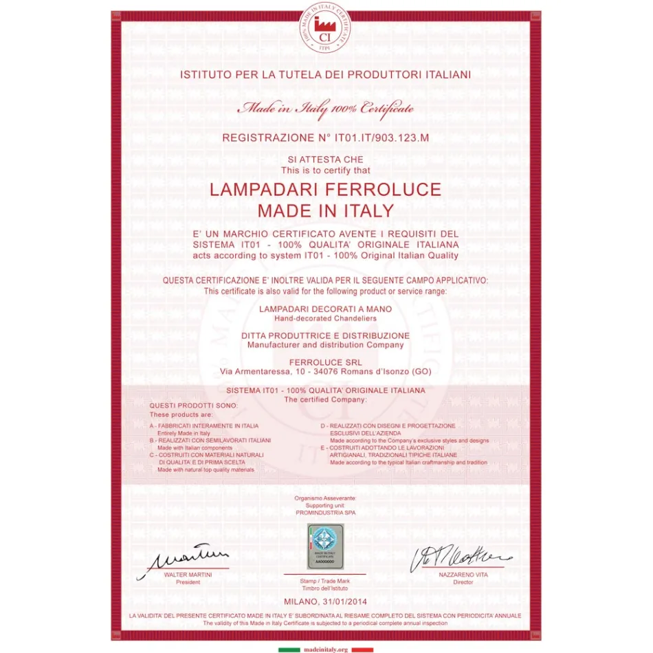 Foco aplique de pared en cerámica, vidrio y metal diferentes acabados Joy Ferroluce Viadurini