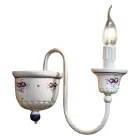 Aplique de Pared Artesanal en Cerámica y Latón Pintado a Mano - Sanremo Viadurini