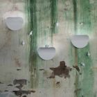Aplique de pared Design Leaf en Cerámica Blanca y Caracol - Decoración Caracol Viadurini