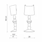 Lámpara de pared de cerámica pintable y pantalla de lino blanco - Cadabra Viadurini