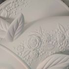 Aplique de pared con diseño de cerámica blanca mate con pez decorado - Pez Viadurini