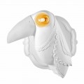 Lámpara de pared en cerámica blanca mate de diseño italiano moderno - Tucano