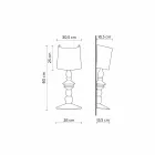 Lámpara de pared de cerámica pintable con pantalla de diseño moderno - Cadabra Viadurini