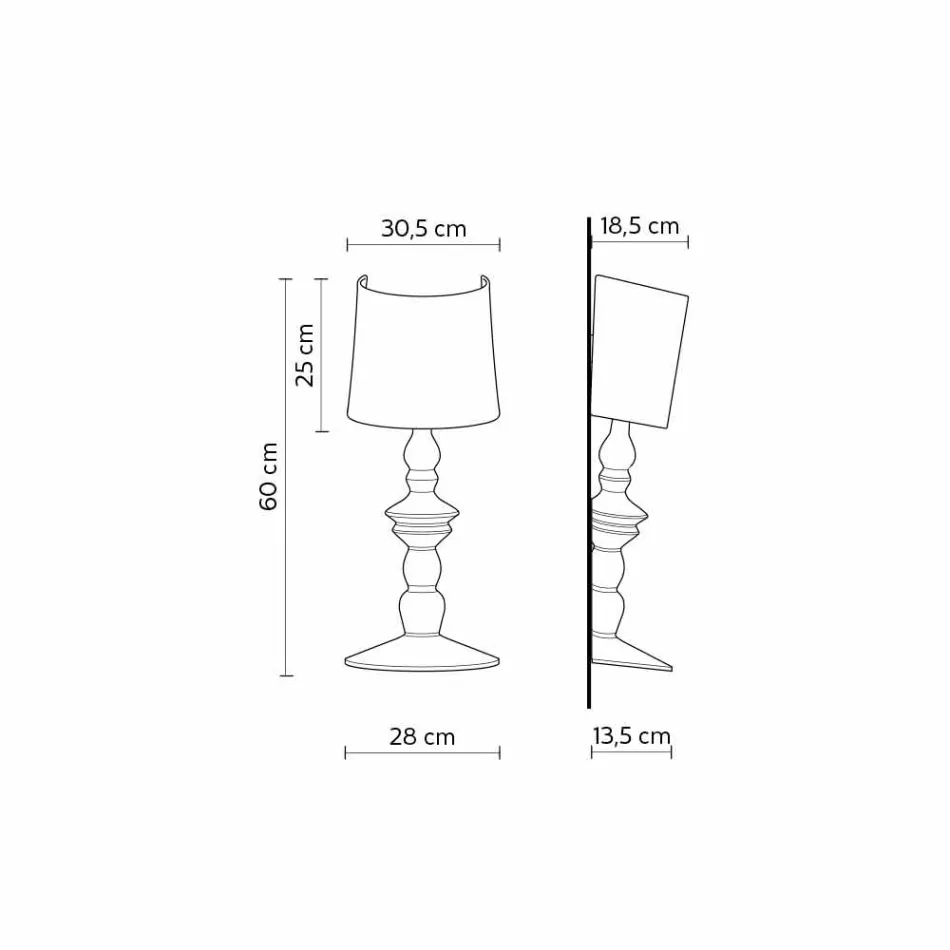 Lámpara de pared de cerámica pintable con pantalla de diseño moderno - Cadabra Viadurini